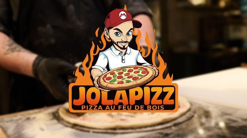 Création de logo pour JoLaPizz, pizzeria artisanale au feu de bois