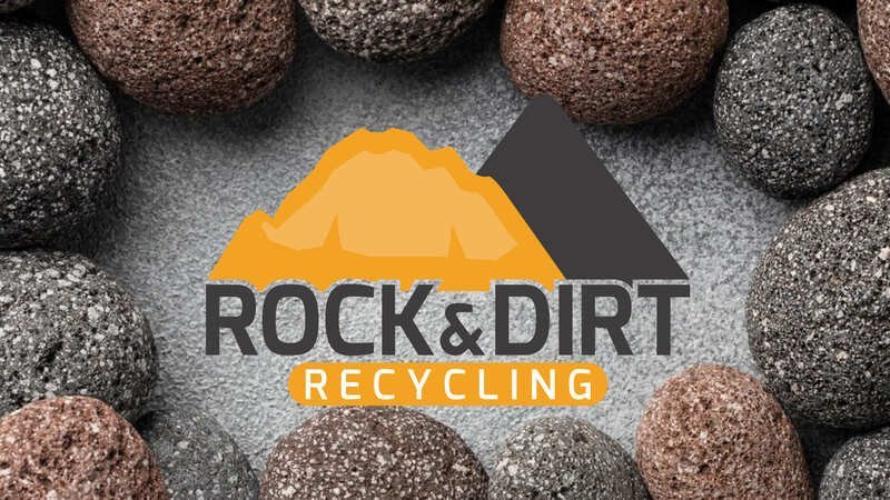 Identité visuelle et logo pour Rock&Dirt, entreprise de recyclage de pierres et matériaux dans le secteur du BTP