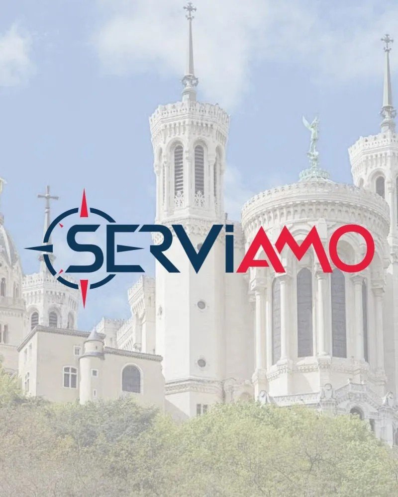Création de logo pour Serviamo, cabinet d'Assistance à Maîtrise d'Ouvrage (AMO) dans le secteur BTP